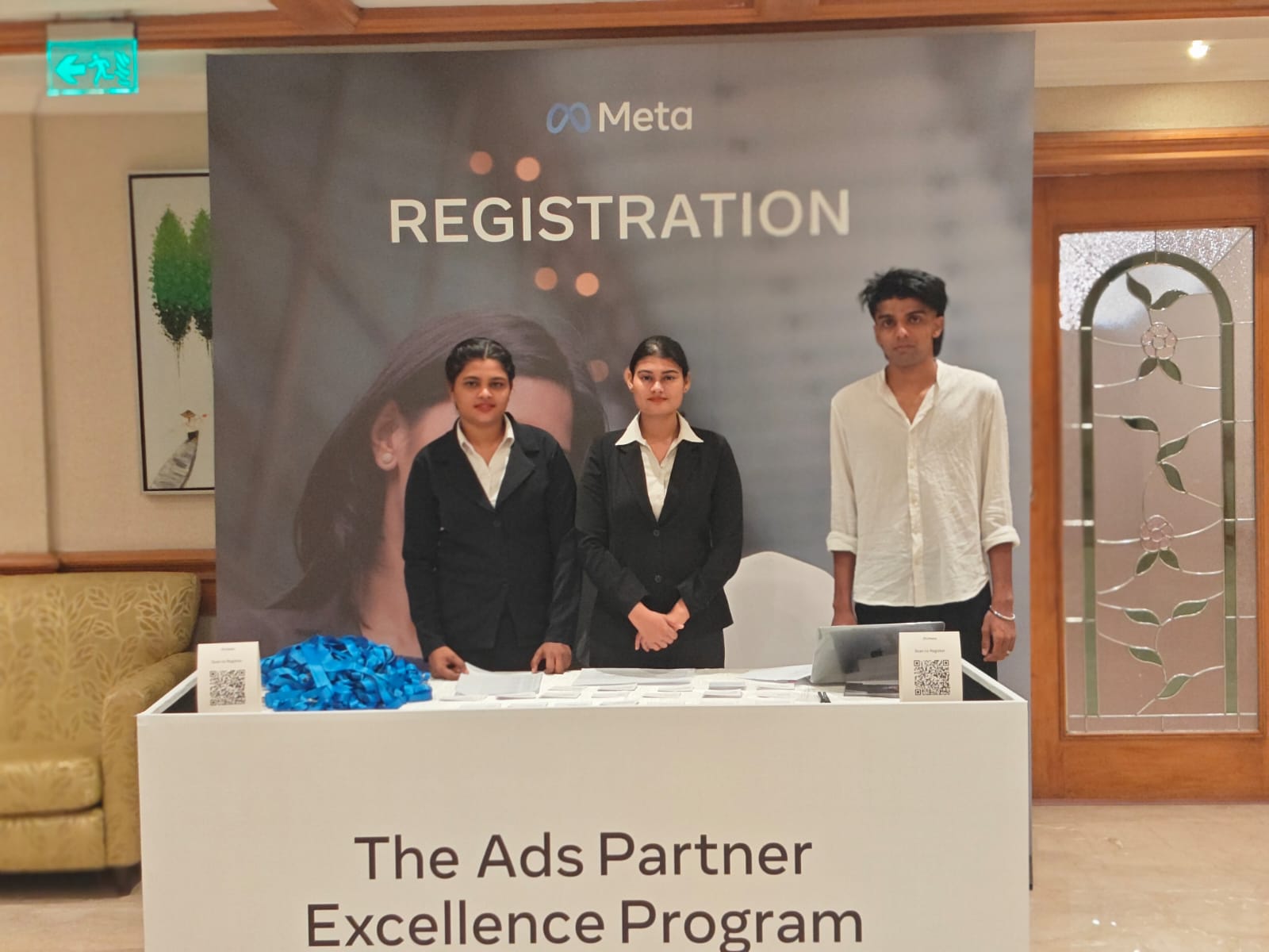 Promotional Table & Kiosk Setup